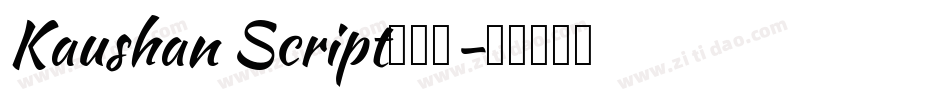 Kaushan Script手机版字体转换